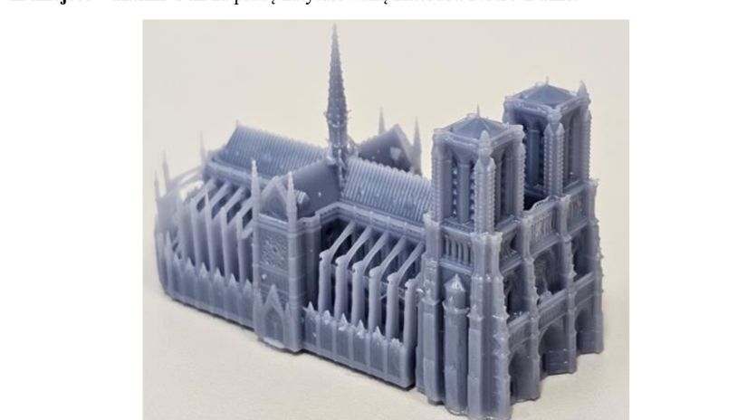 Katedra Notre-Dame - praca Kamila Guza z ZSTK Lublin