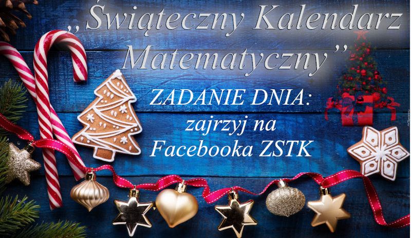 świąteczny kalendarz matematyka