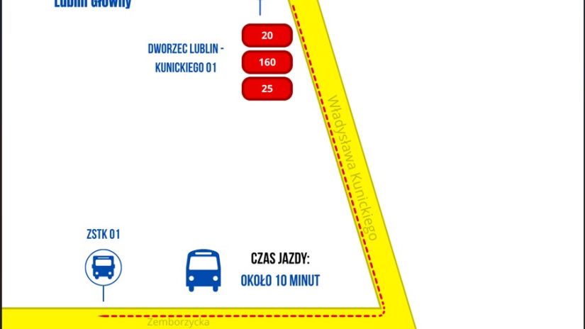 Mapa dojazdu do ZSTK
