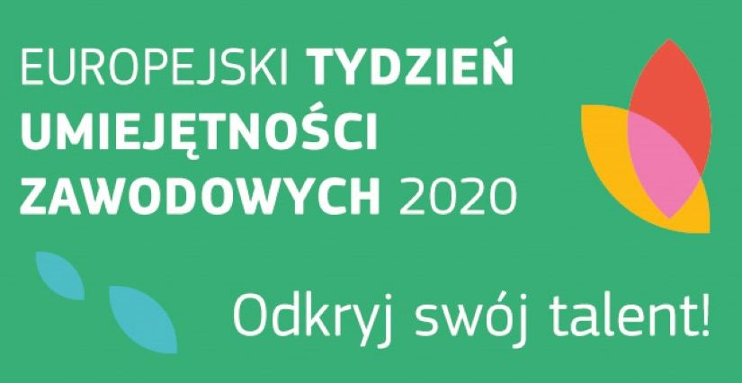 Zdjęcie przedstawia logo Europejski Tydzień Umiejętności Zawodowych 2020