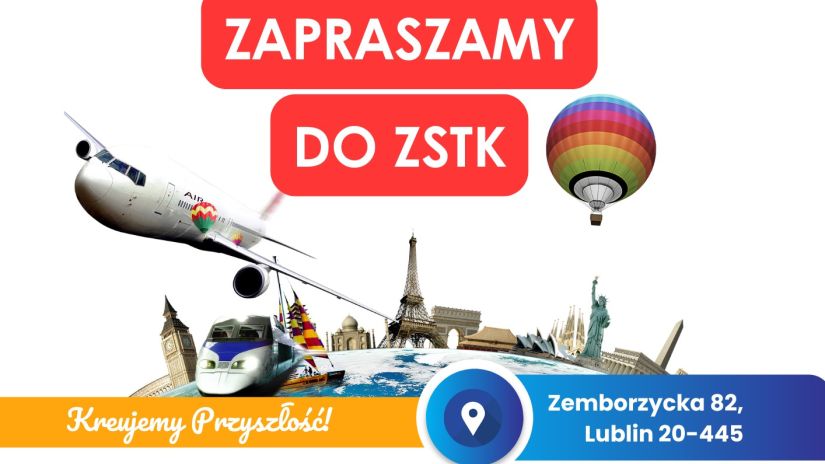 Plakat - rekrutacja w ZSTK