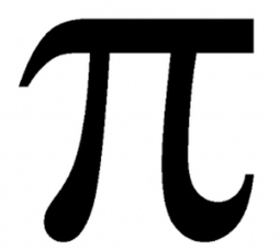 Zdjęcie przedstawia symbol liczby pi